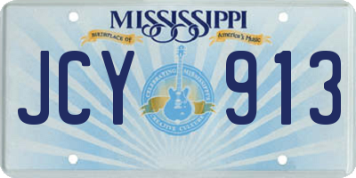 MS license plate JCY913
