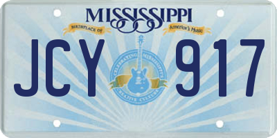 MS license plate JCY917