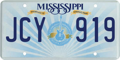 MS license plate JCY919