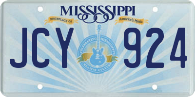 MS license plate JCY924