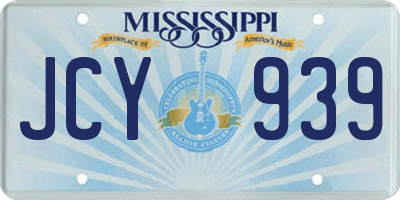 MS license plate JCY939