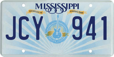 MS license plate JCY941