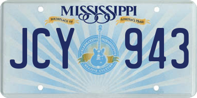 MS license plate JCY943