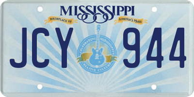 MS license plate JCY944