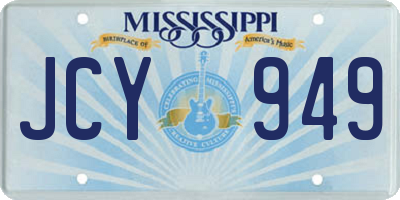 MS license plate JCY949
