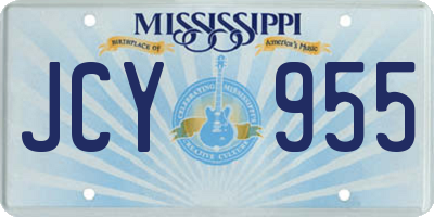 MS license plate JCY955
