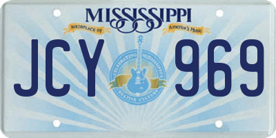 MS license plate JCY969