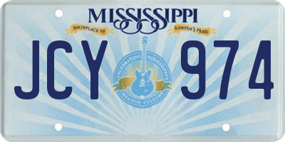 MS license plate JCY974