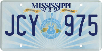 MS license plate JCY975