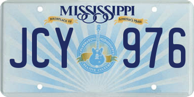 MS license plate JCY976