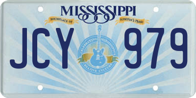 MS license plate JCY979