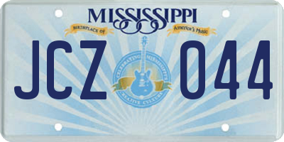MS license plate JCZ044
