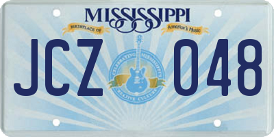 MS license plate JCZ048
