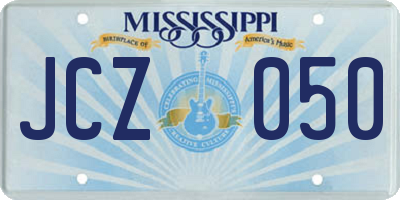 MS license plate JCZ050