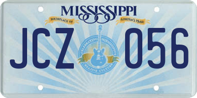 MS license plate JCZ056