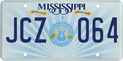 MS license plate JCZ064