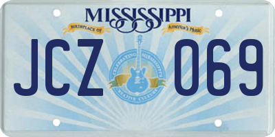 MS license plate JCZ069