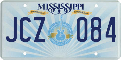 MS license plate JCZ084