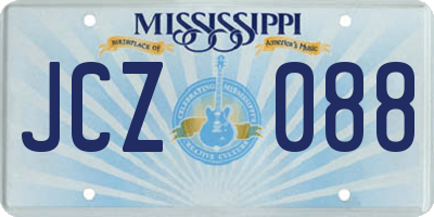 MS license plate JCZ088