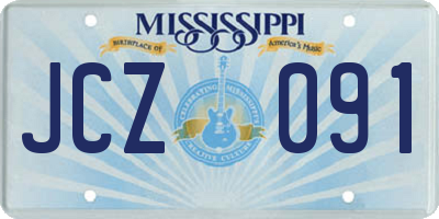 MS license plate JCZ091