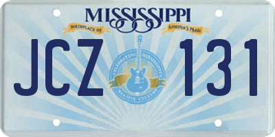 MS license plate JCZ131