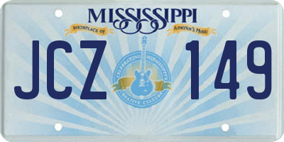 MS license plate JCZ149