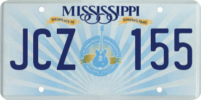 MS license plate JCZ155
