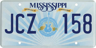 MS license plate JCZ158