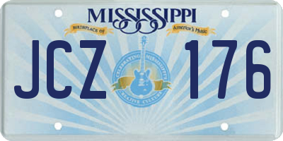 MS license plate JCZ176