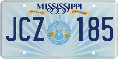MS license plate JCZ185