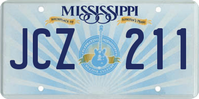 MS license plate JCZ211
