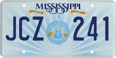 MS license plate JCZ241