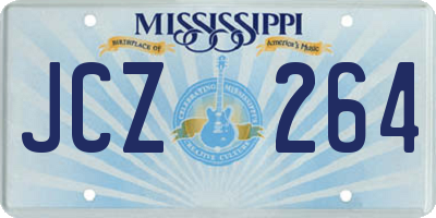 MS license plate JCZ264