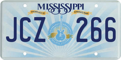 MS license plate JCZ266