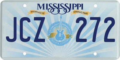 MS license plate JCZ272