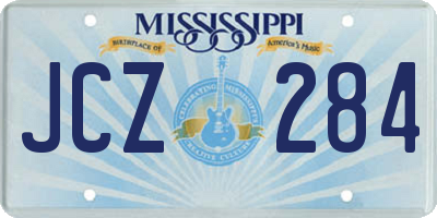 MS license plate JCZ284