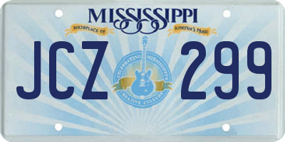 MS license plate JCZ299