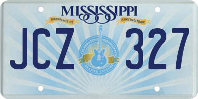 MS license plate JCZ327