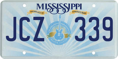 MS license plate JCZ339