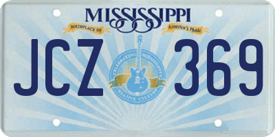 MS license plate JCZ369