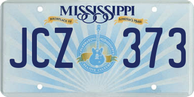 MS license plate JCZ373