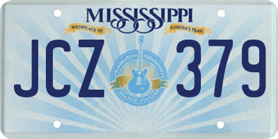 MS license plate JCZ379