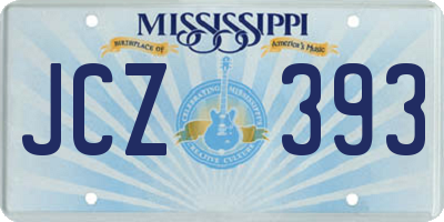 MS license plate JCZ393