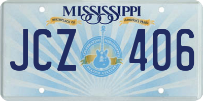 MS license plate JCZ406
