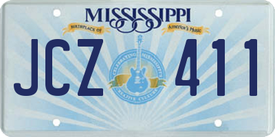 MS license plate JCZ411