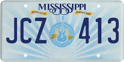 MS license plate JCZ413