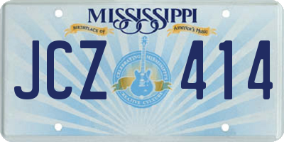 MS license plate JCZ414