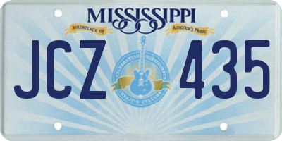 MS license plate JCZ435