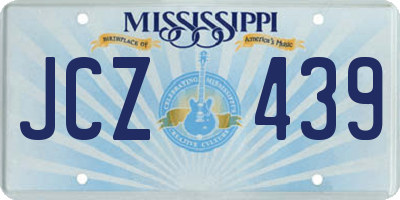 MS license plate JCZ439