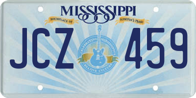 MS license plate JCZ459